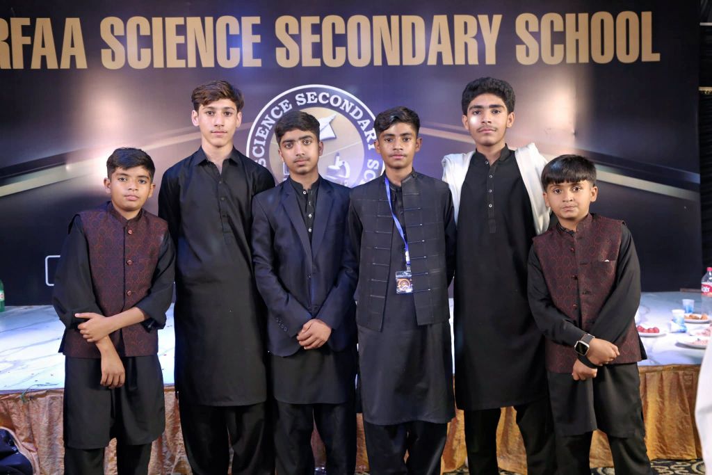 Students at Arfaa Science Secondary School annual event